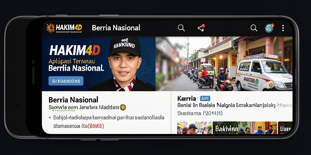 Tampilan antarmuka HAKIM4D yang informatif dan menarik.