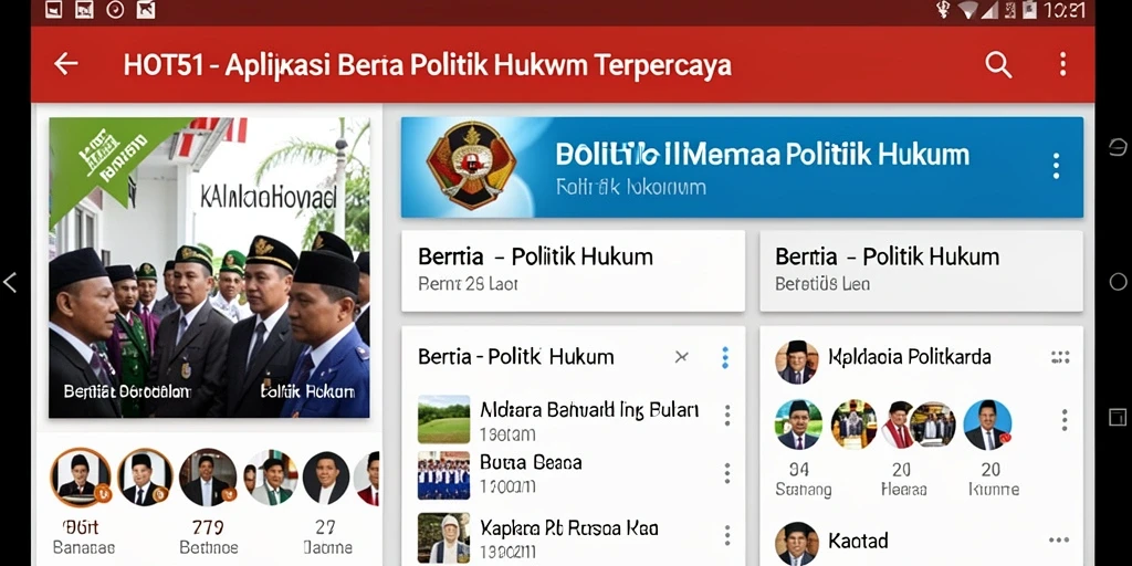 Tampilan antarmuka aplikasi HOT51 yang modern dan informatif.